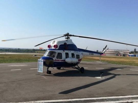 В Запорожье представили первый украинский вертолет