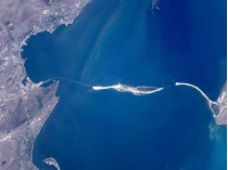 Вид на Крымский мост с МКС