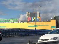 Горящий ТРЦ в Москве