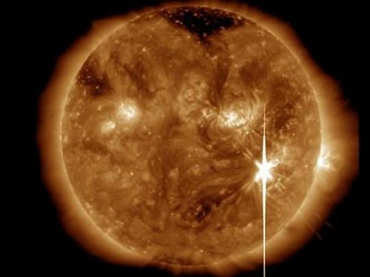 На Солнце произошла мощнейшая за последние 12 лет вспышка 
