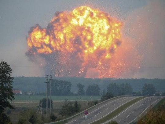 За годы независимости в Украине на военных складах произошло шесть мощных взрывов с пожарами