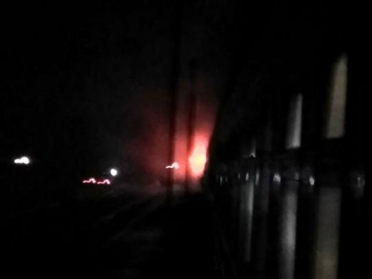 На Николаевщине горел поезд «Николаев-Киев» (фото)