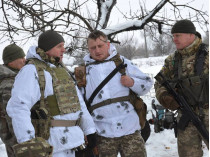 Украинские военные в Травневом