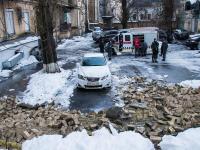 На месте обвала