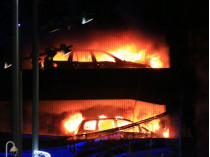 Пожар на парковке в Ливерпуле
