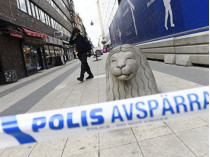Полицейское оцепление в Стокгольме