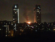 В Киеве горит бизнес-центр Silver Breeze (видео)