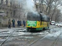 В Одессе загорелся трамвай, есть пострадавшие (фото)