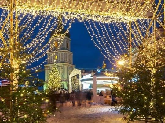 Закрытие новогодне-рождественского фестиваля на Софиевской площади в Киеве