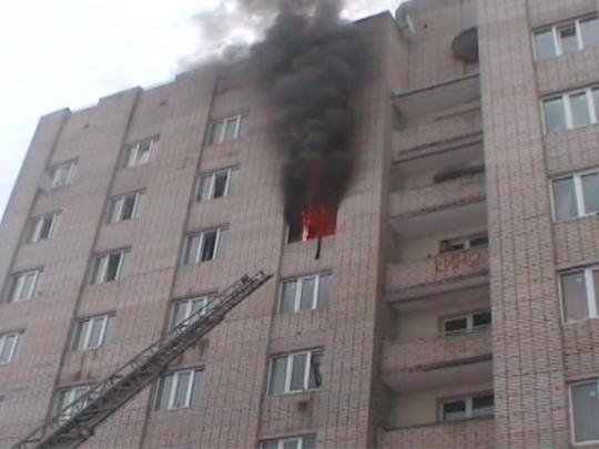 Возгорание в общежитии