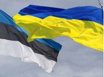 Флаги Украины и Эстонии