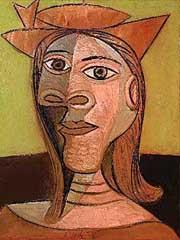 Картина пабло пикассо «женщина в шляпе» пошла с молотка за 11 миллионов долларов