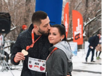 В Киеве состоялся забег ко Дню Святого Валентина