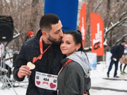В Киеве состоялся забег ко Дню Святого Валентина