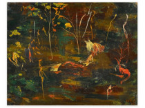 Картина «Пруд с золотыми рыбками»