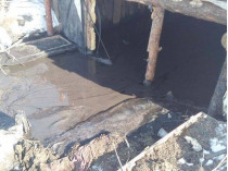 В Донецкой области шахтными отходами залило позиции военных (фото, видео)