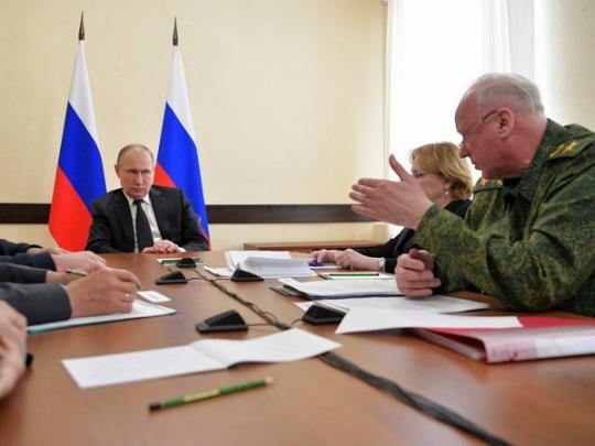 Александр Бастрыкин на совещании с Владимиром Путиным