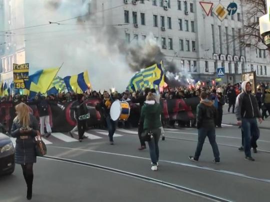 марш ультрас в Харькове