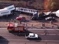 Масштабная авария в Чили: столкнулось более 20 авто, 1 человек погиб, 40 ранены