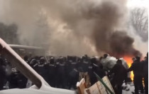 Появилось видео штурма палаточного городка у Рады