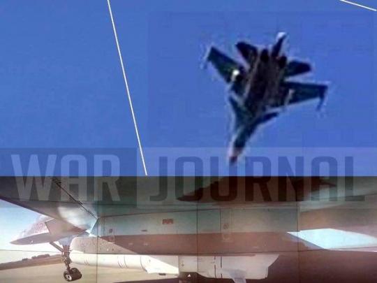 Над базой РФ в Сирии заметили Су-34 с противокорабельными ракетами (фото)