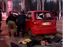 взрыв автомобиля в Донецке