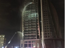 В Баку вновь горит Trump Tower