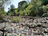 Экологическая катастрофа в Закарпатье: украинский мусор перегородил реку в Венгрии (фото, видео)