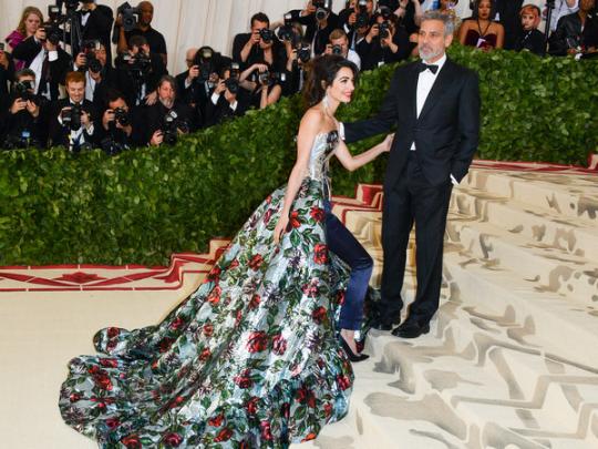 Джордж и Амаль Клуни на Met Gala