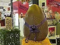 В бразилии изготовили пасхальные шоколадные яйца весом 160 килограммов и высотой 1,2 метра