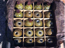 Опасный «урожай»: в тайнике обнаружили более 300 гранат (фото)