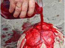 В Одессе консульство РФ закидали «кровавыми» мячами 