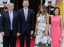 Дональд и Мелания Трамп, король и королева Испании