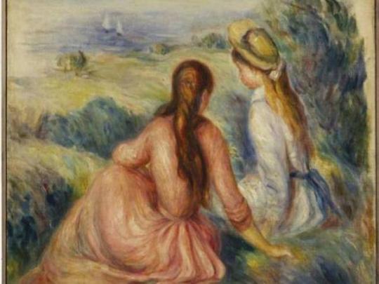 Картина Ренуара «Девушки на лугу»