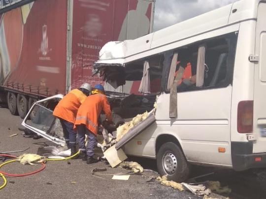В страшной аварии на трассе Киев – Чоп погибли десять человек 