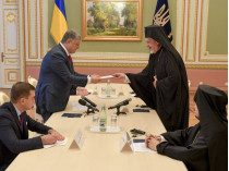 порошенко и делегация вселенского патриарха