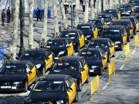 Забастовка таксистов в Испании