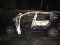 Сгоревшее авто налетчиков