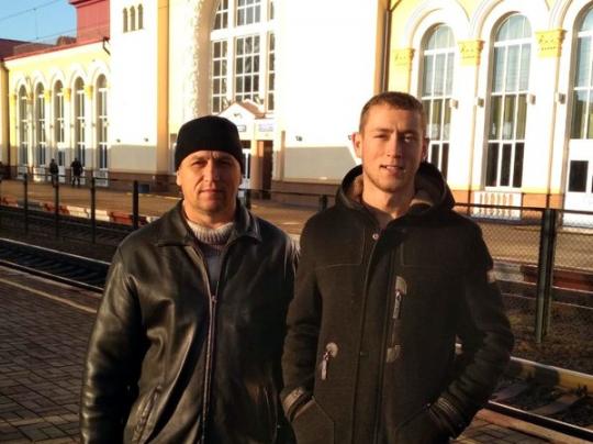 Александр Кучма с сыном Игорем