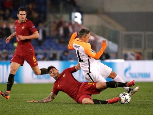 УЕФА оштрафовал «Рому» за нарушения во время матча с «Шахтером»