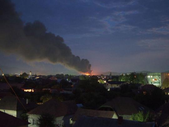 Пожар в Мукачево