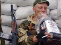 пьяный боевик «ДНР»