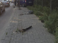На Западной Украине пьяный сотрудник СТО, не имея водительских прав, угнал и разбил чужое авто (фото)