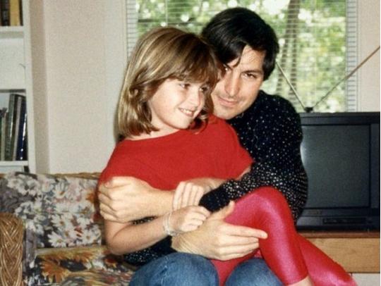 Стив Джобс с внебрачной дочерью Лизой