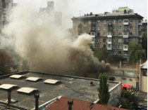 Пожар в ресторане на Лукьяновке