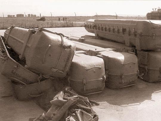 Элементы установки «Бук» на грузинской военной базы в Сенаки