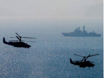 Вертолет над Азовским морем