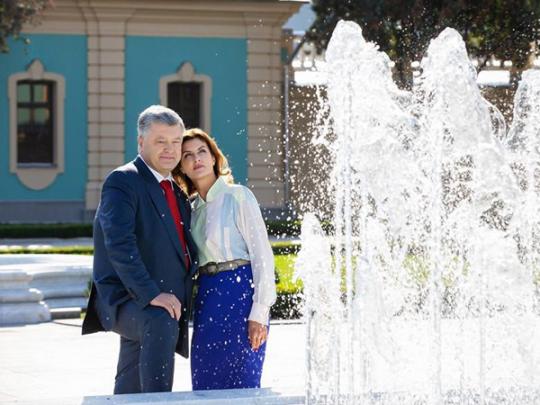 Президент Украины с женой