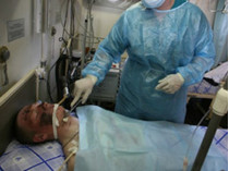 Пациент с сибирской язвой в больнице