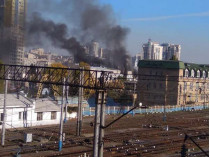 пожар в центре Киева